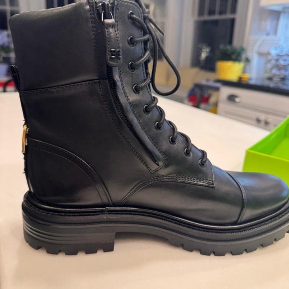 Sam Edelman Women's Black Aleia Round Toe Lace Up Combat Boots Size 9M NIB - Picture 11 of 13